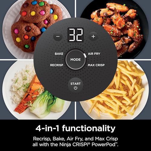 Green 4 QT & 6 Cup Glass Air Fryer L88802