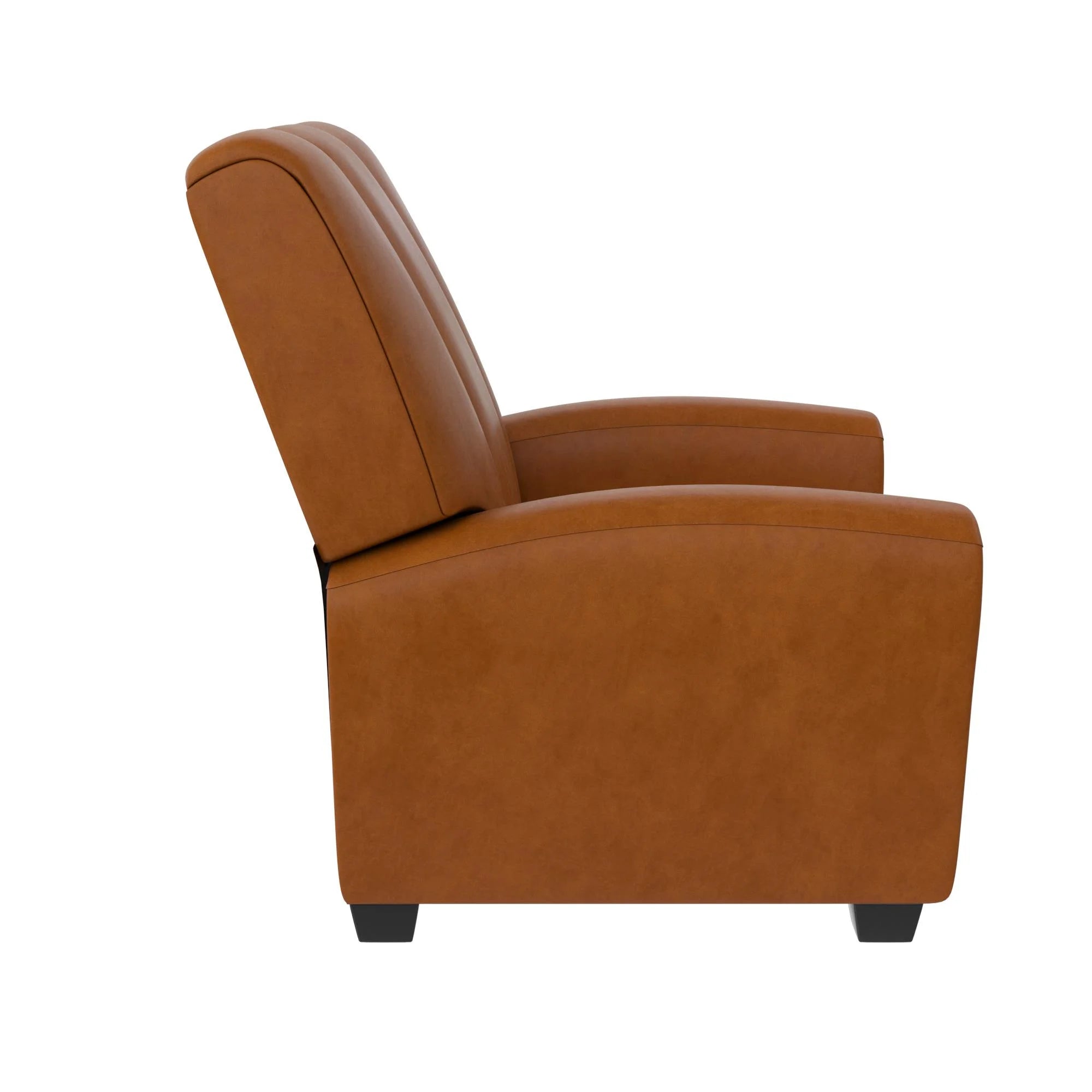 Camel Faux Leather Pushback Recliner Chair S33862