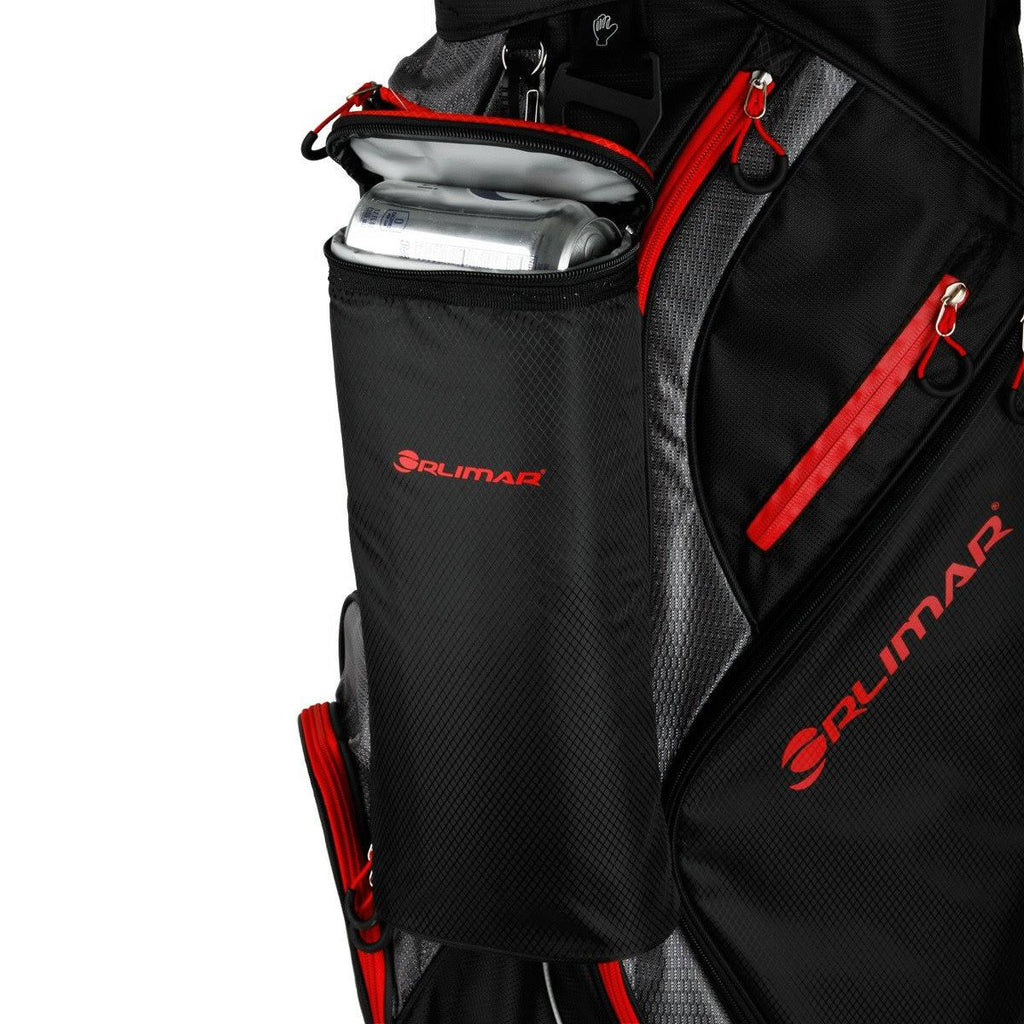 Black/Red/Charcoal Golf Cart Bag Z500