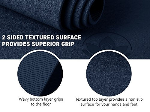 Extra Thick Non Toxic Rubber Yoga Mat P592