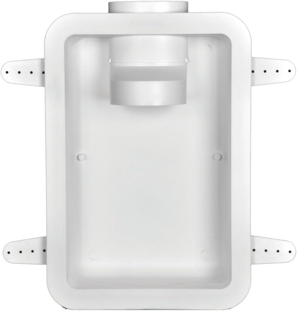 White 4" Recessed Dryer Vent Box (Pack of 2) E207
