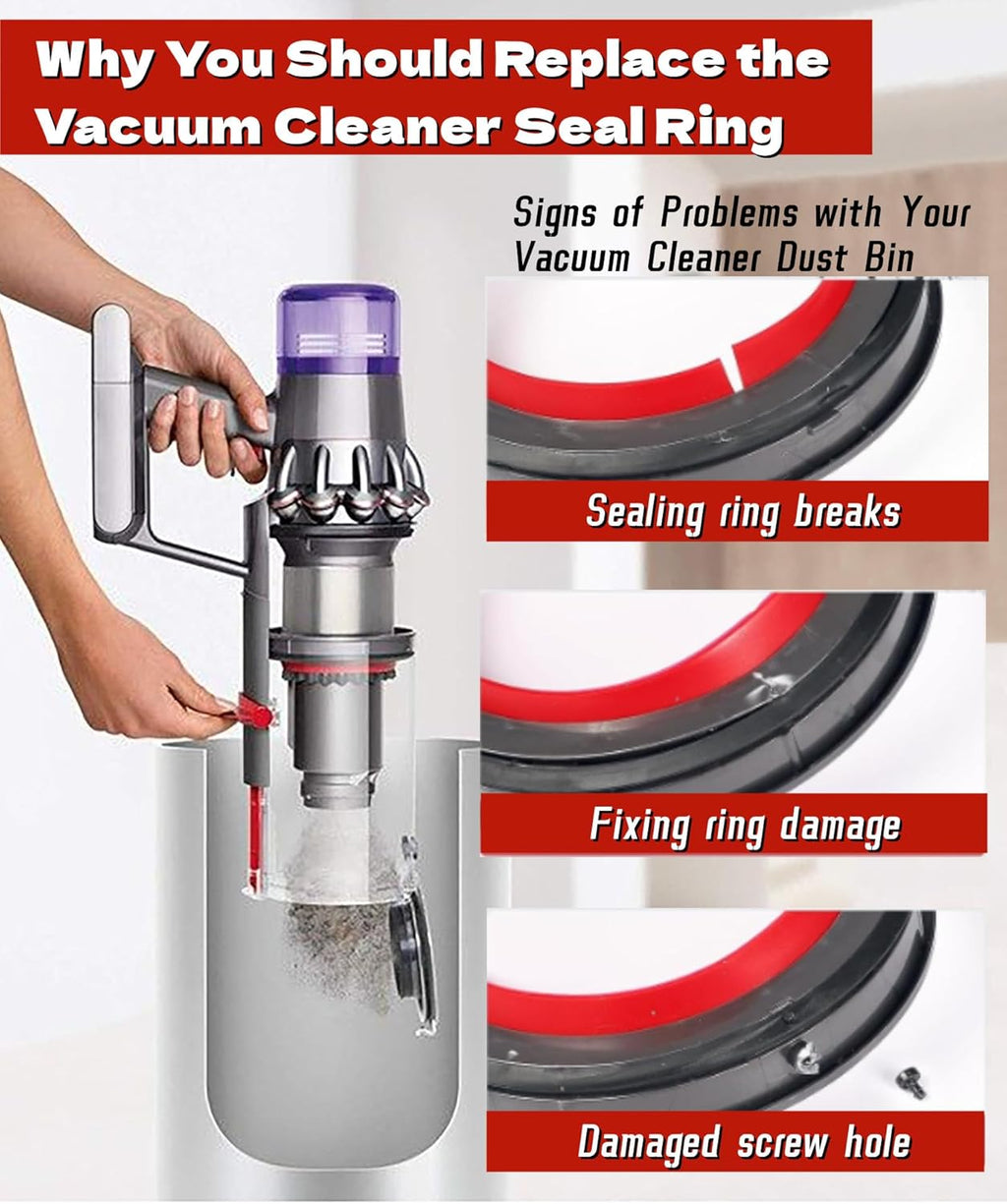 Dust Bin Top Fixed Sealing Ring Replacement for Dyson V11 V15 SV14 SV15 SV22 Z353815