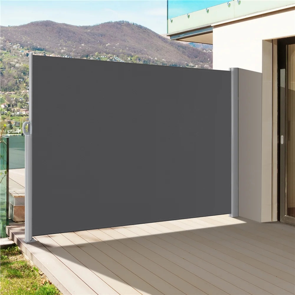 118 x 71" Retractable Side Awning, Dark Gray E6612