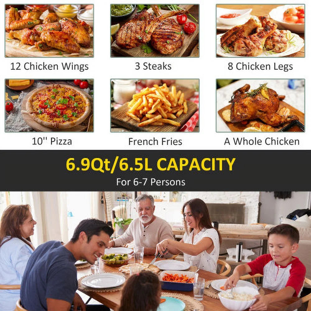 6.9 Quart Digital Air Fryer with Nonstick Basket U225266