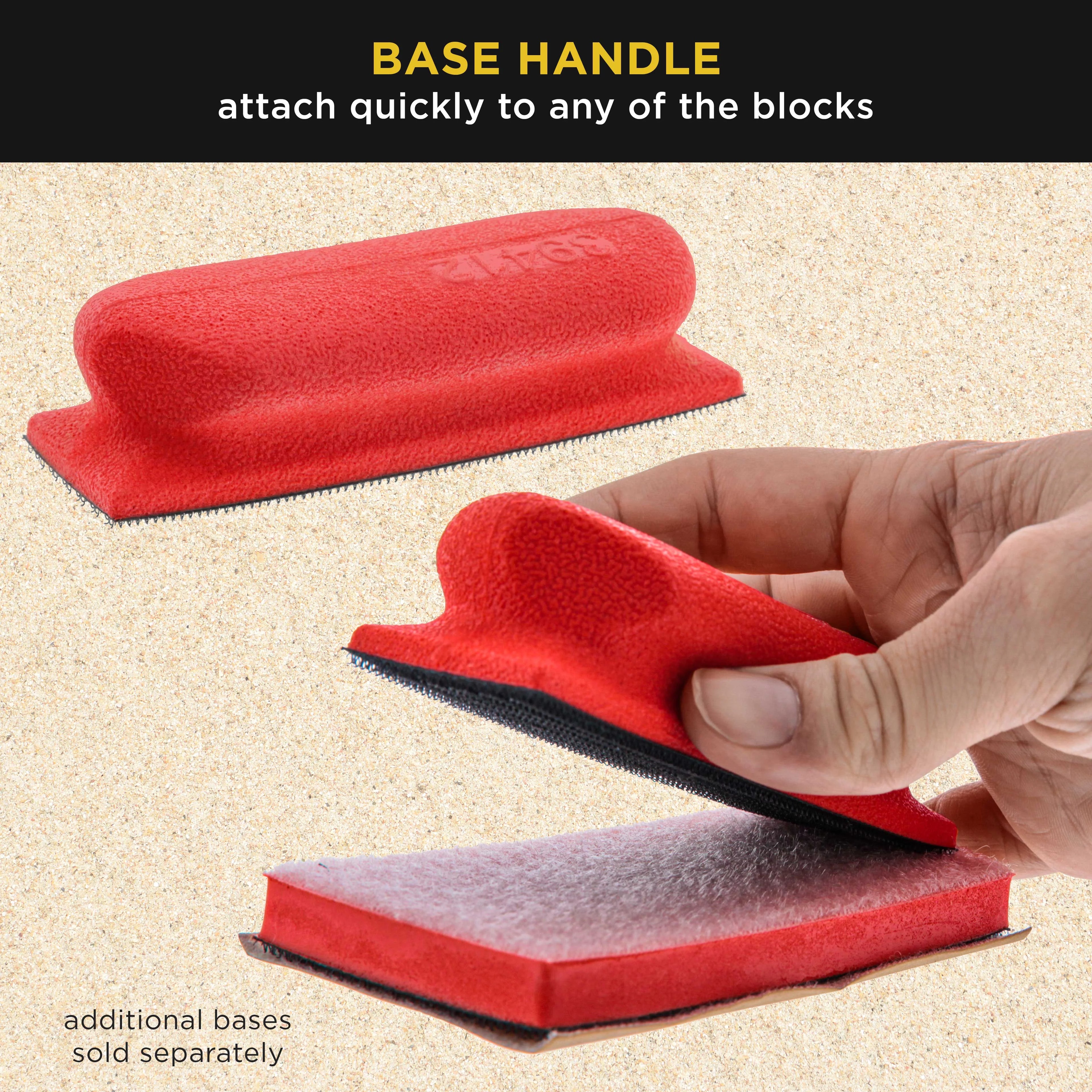 20-Piece 5" Hand Sanding Block Set with 40 Sheet Hook & Loop Sandpaper Kit V8153