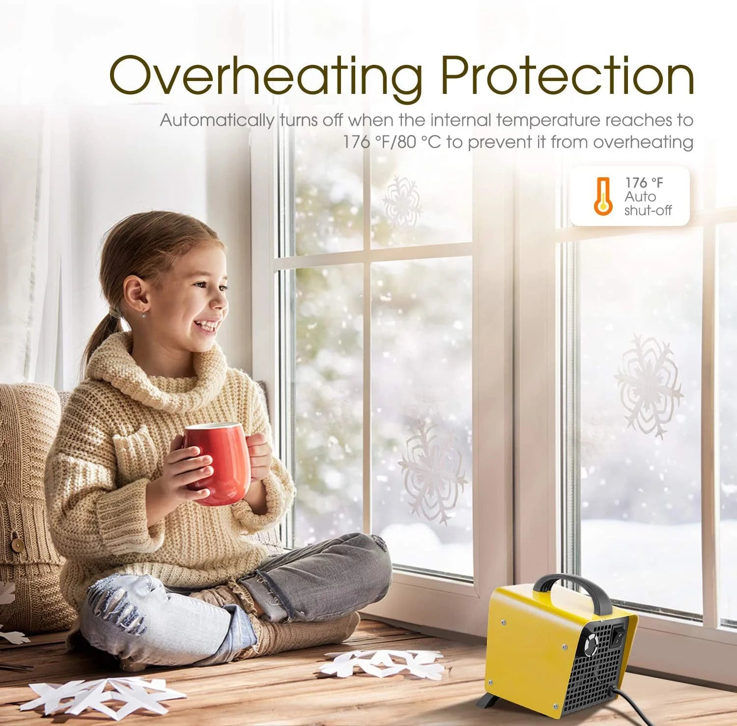 1500W Ceramic Portable Space Heater D306