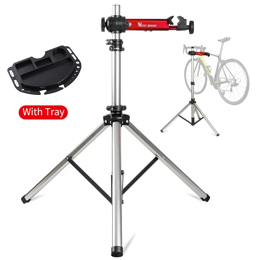 Adjustable Bike Repair Stand with Tool Tray O314