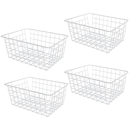 4 Pack Stackable Wire Freezer Organizer Baskets F150980