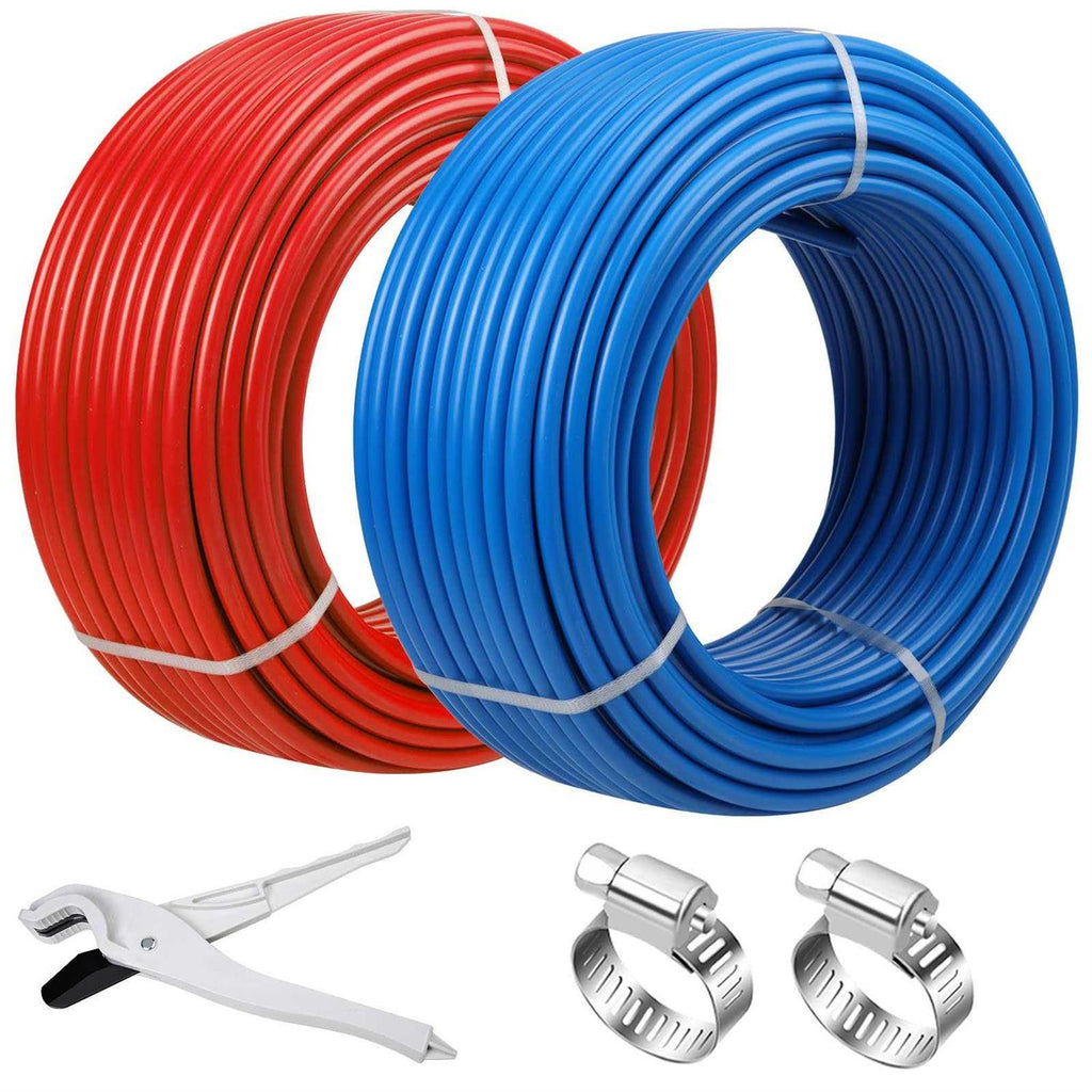 1/2 Inch 100ft 2 Rolls PEX-B Tubing Non Oxygen Barrier Flexible Pipe O279