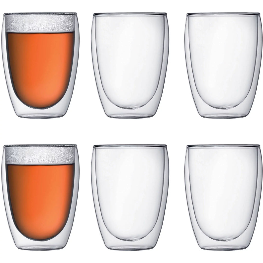 Double-Wall Clear Coffee Mug, 12 Ounces F866