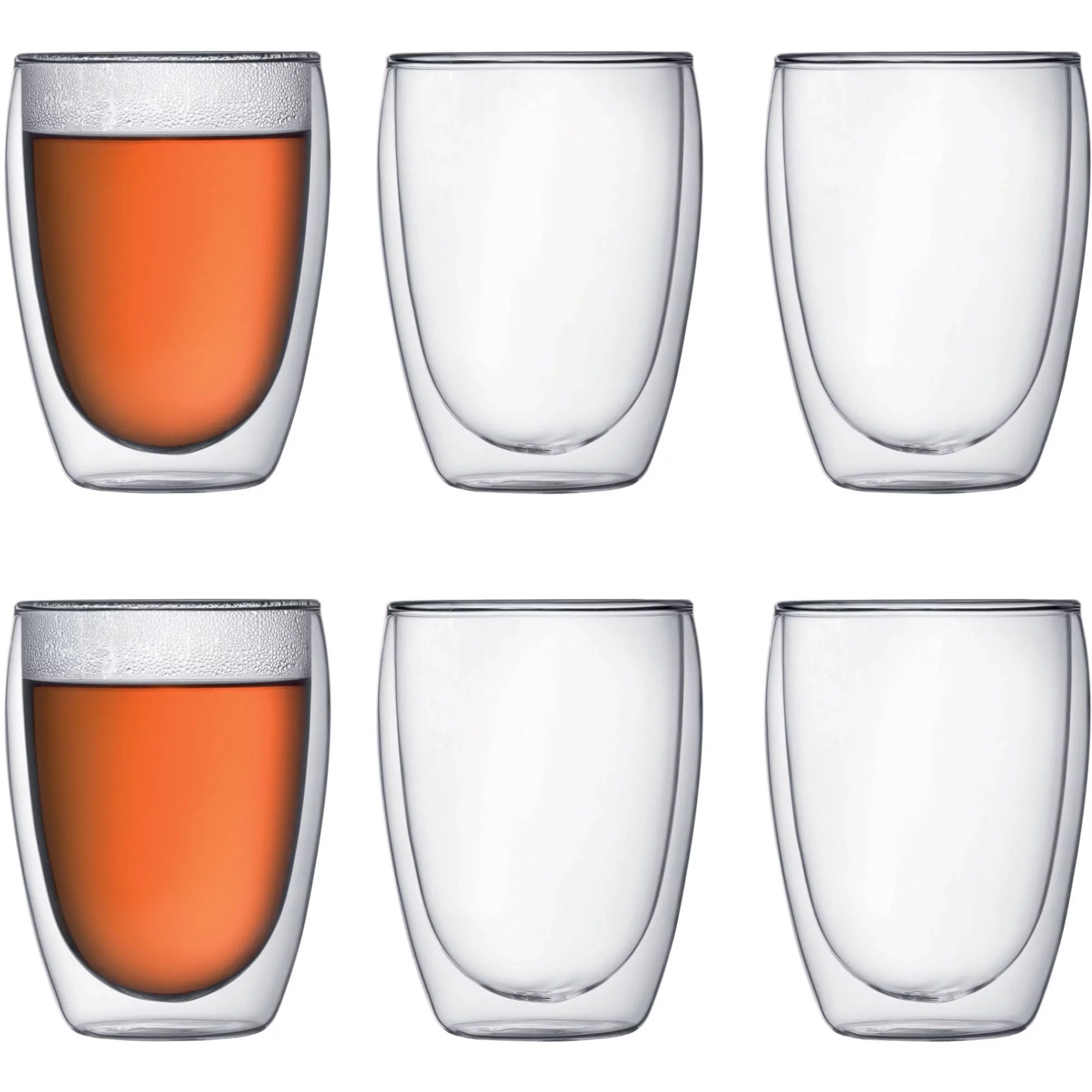 Double-Wall Clear Coffee Mug, 12 Ounces F866