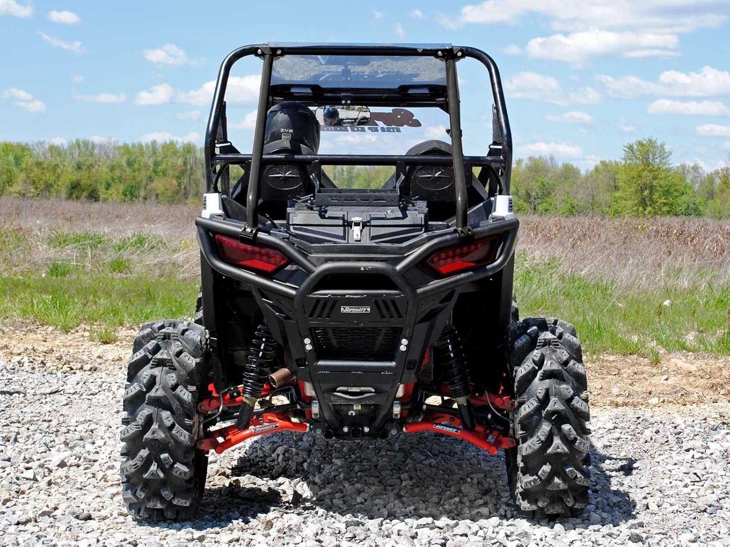 Heavy Duty Rear Roll Cage Support Wrinkle Black Y5786