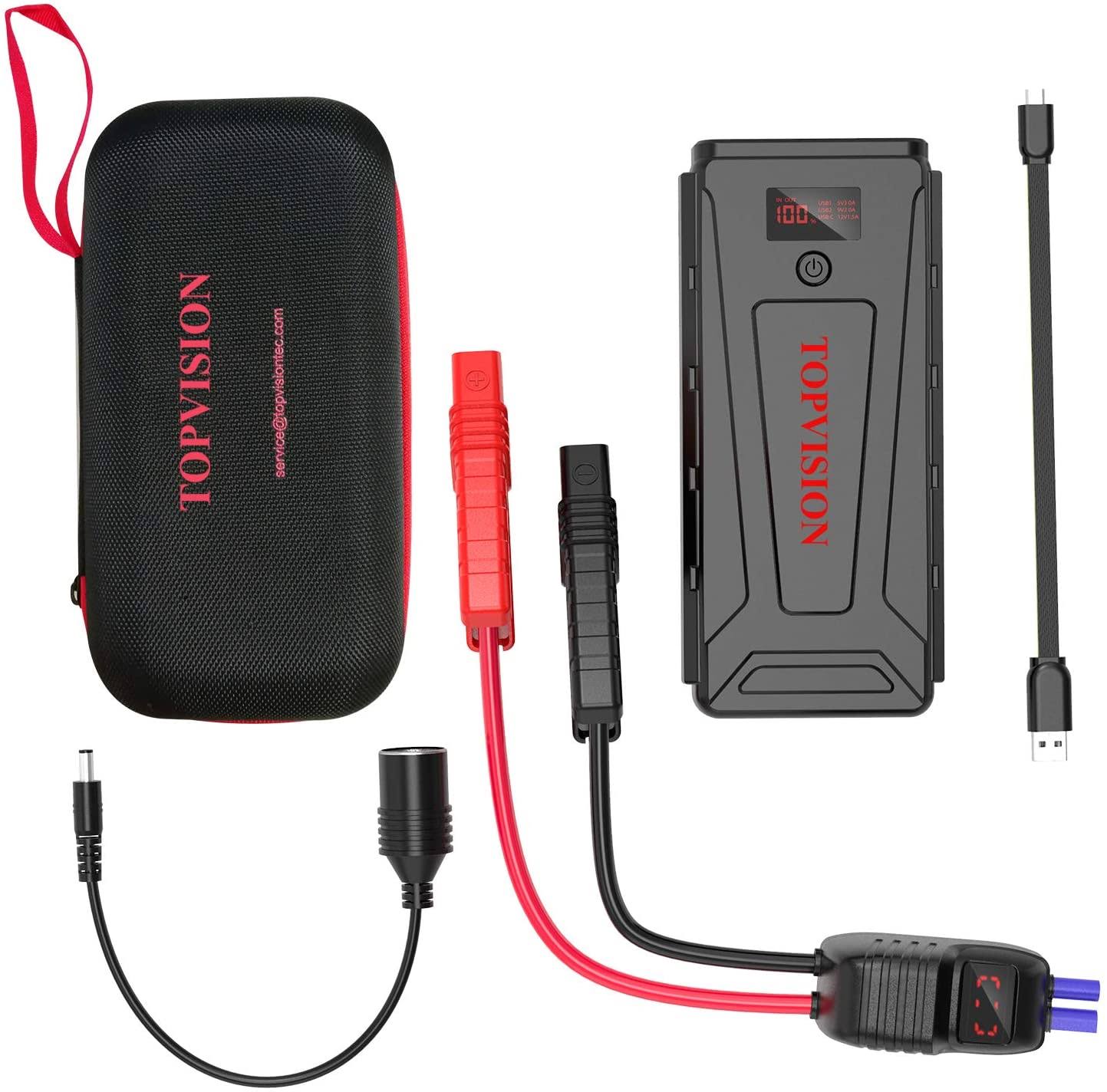 2200A Peak 20800mAh Portable Car Battery Power Pack with USB Quick Charge 3.0 C354