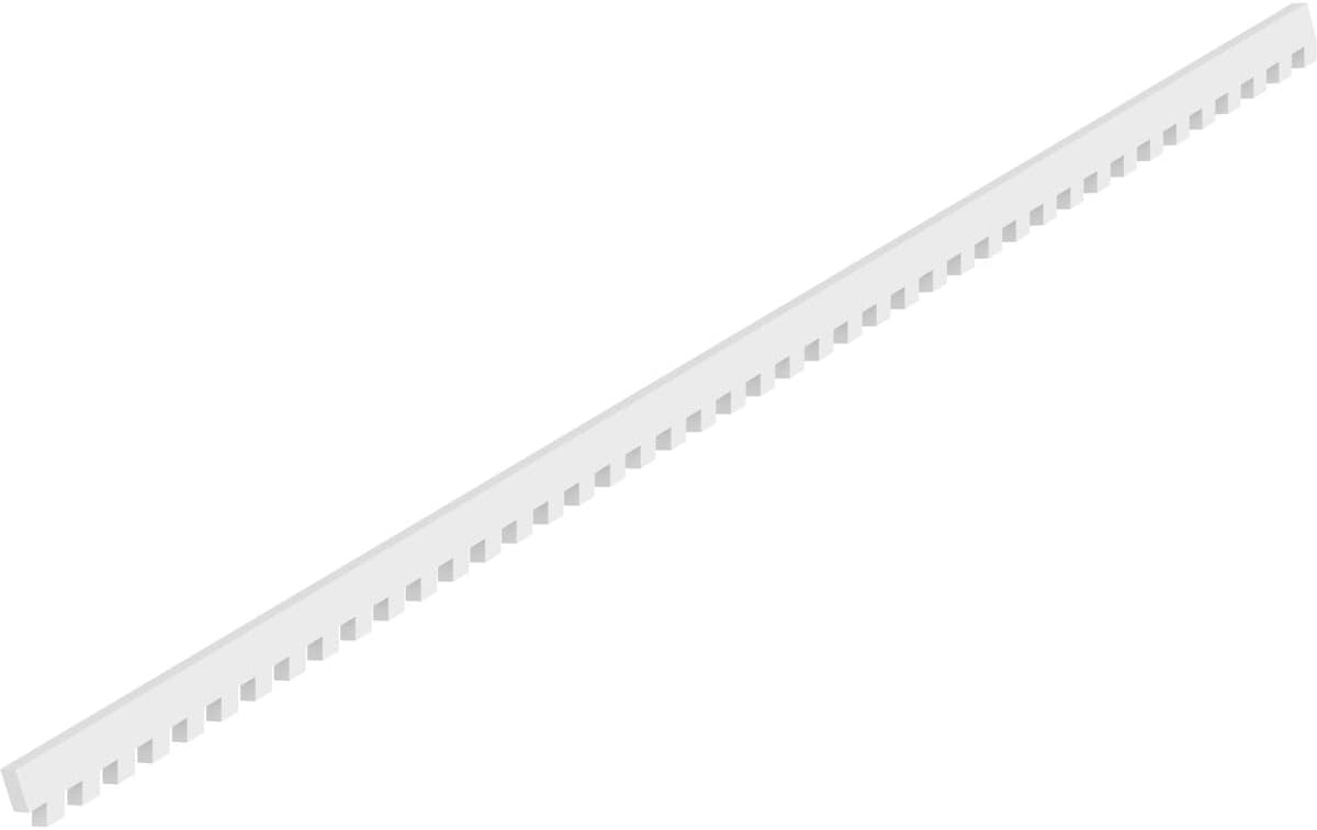 White PVC Dentil Trim H3030