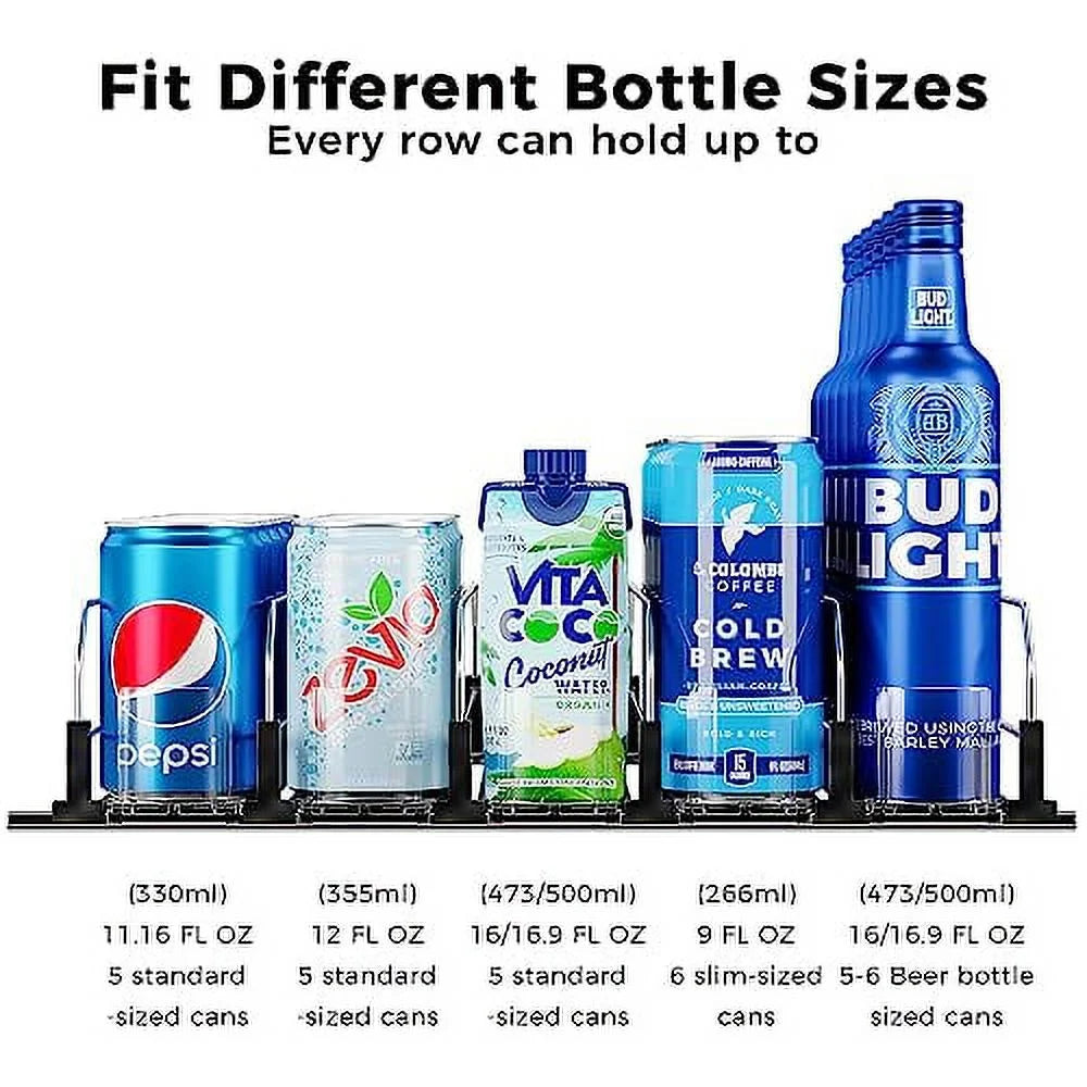 Black 5 Rows Drink Organizer B38670