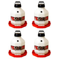 4 Pack Red 5 Gallon Automatic Poultry Waterer R666