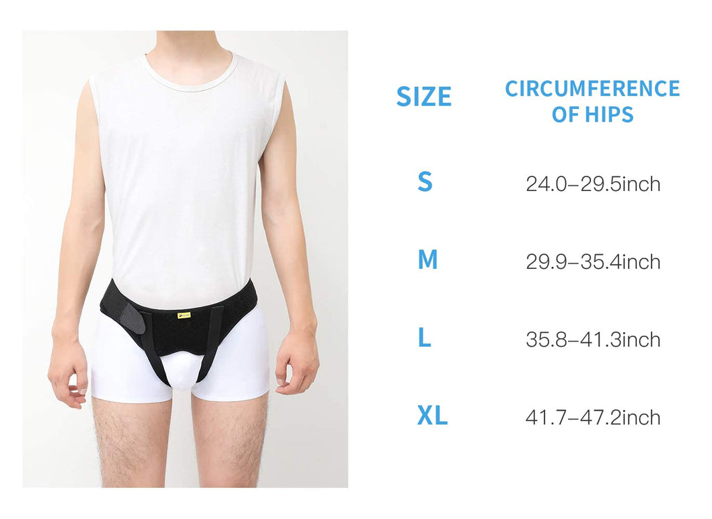 Hernia Belt Truss with 2 Removable Compression Pads D6097