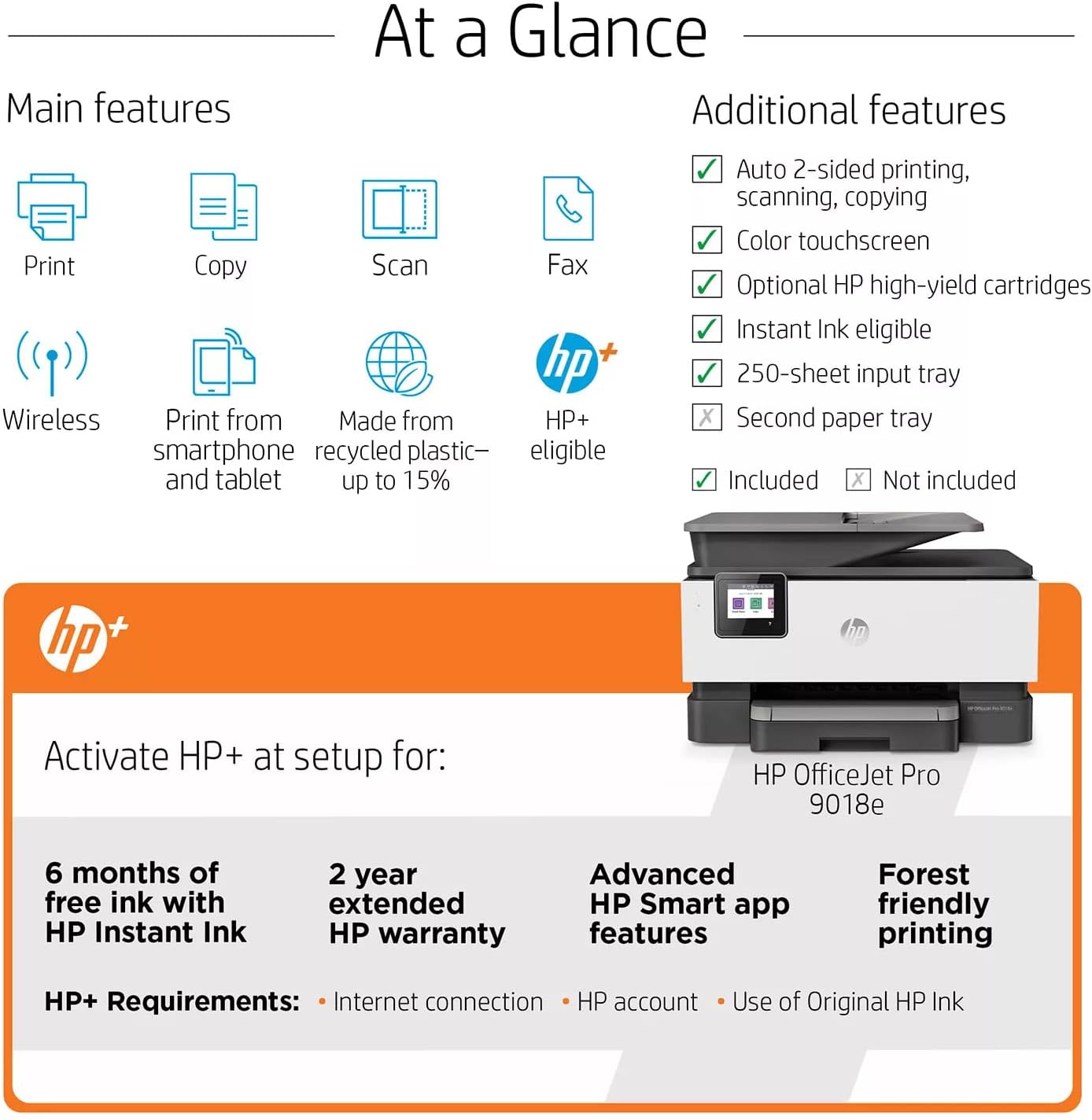 Gray Wireless Color Inkjet Printer B77485
