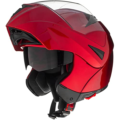 Modular Dual Visor Flip-up Full Face Motorcycle Helmet DOT C1965