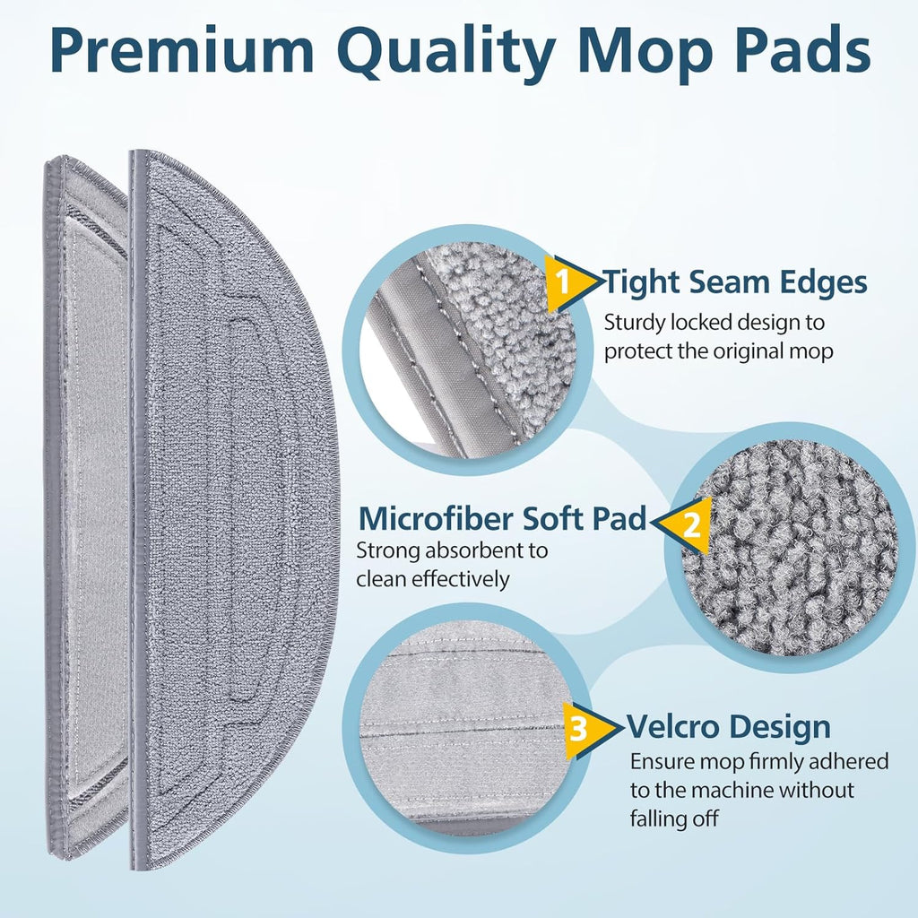 6 Pack Mop Pads for Robot Vacuum Cleaner T965369