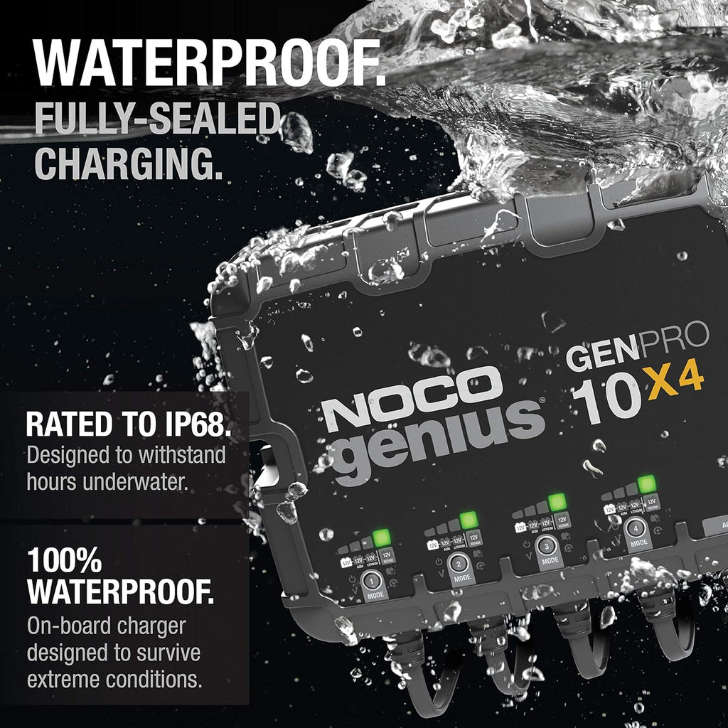 4-Bank 40-Amp Fully-Automatic Smart Marine Charger R84562