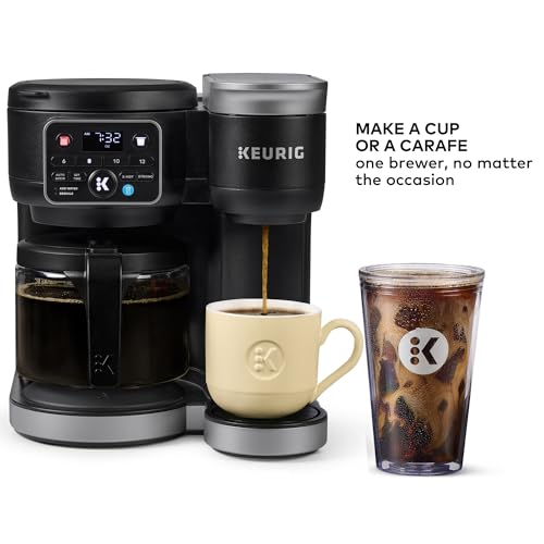 Single Serve & Carafe Coffee Maker, 72oz Reservoir S959