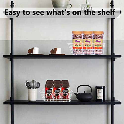 4 Pack Stackable Wire Freezer Organizer Baskets F150980