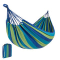 Blue Cotton Double Hammock with Carrying Bag H995265
