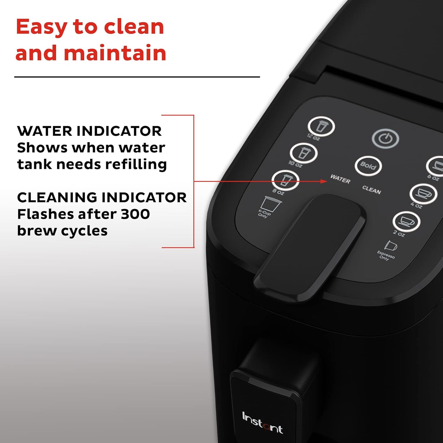 3-in-1 Espresso, K-Cup Pod and Ground Coffee Maker with Reusable Coffee Pod, 2 to 12oz Brew Sizes, 68oz Reservoir H39634