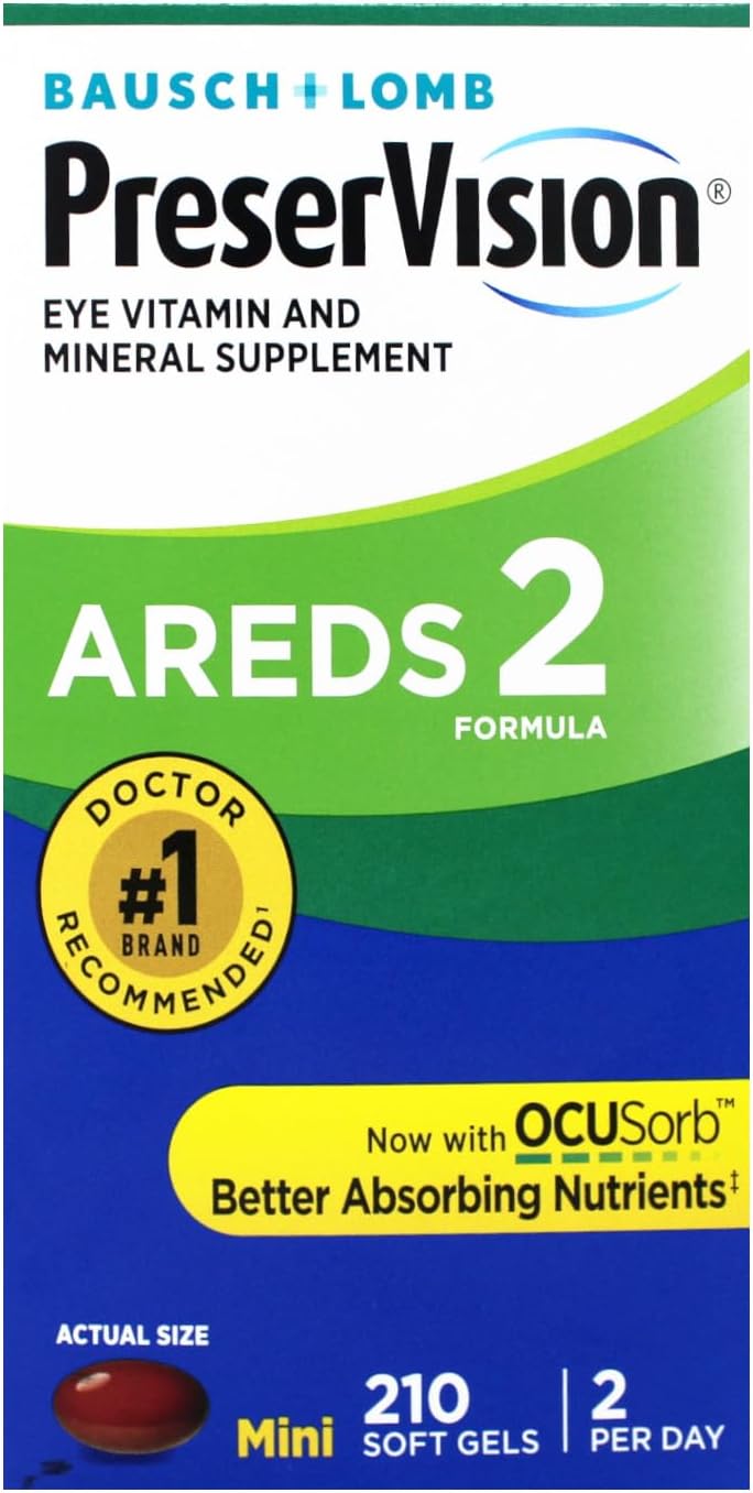 210 Softgels Eye Vitamin & Mineral Supplement G3396