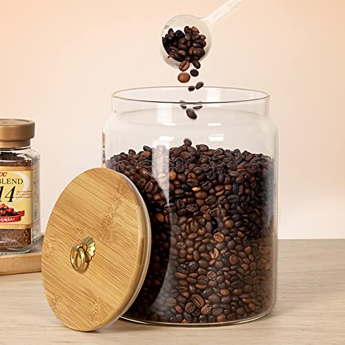 1 Gallon Glass Food Storage Jars with Bamboo Lids Z819205