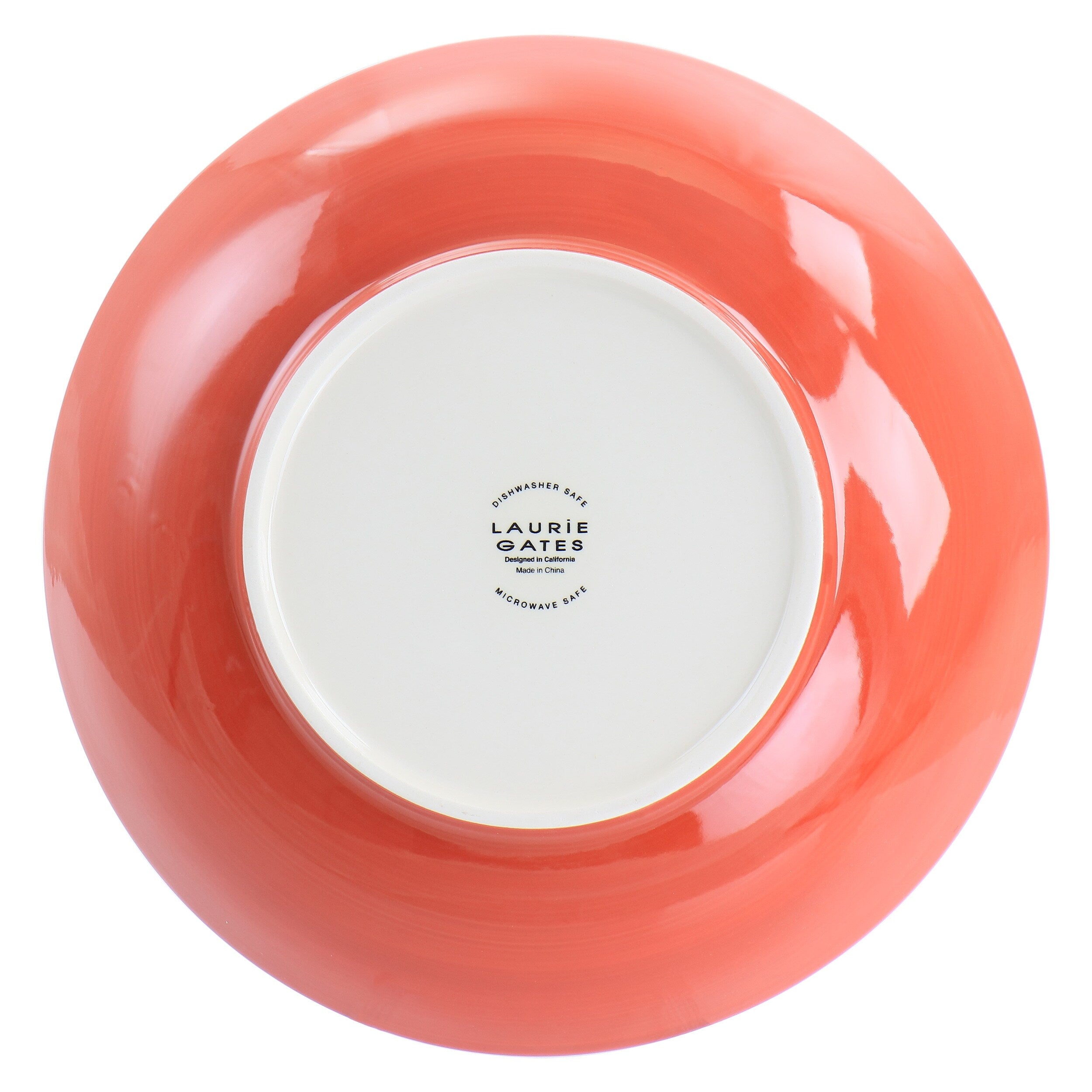 10.5In Stoneware Pasta Bowl in Red V425