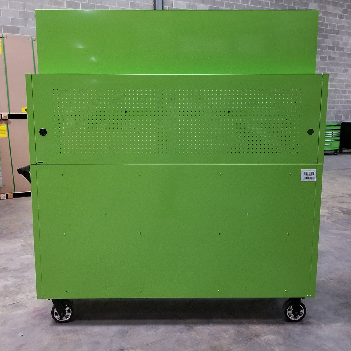 Green-Black Triple Bank Roller & Hutch Combo Toolbox V135