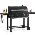 Extra Large Charcoal BBQ Grill with 2 Foldable Side Tables M877255