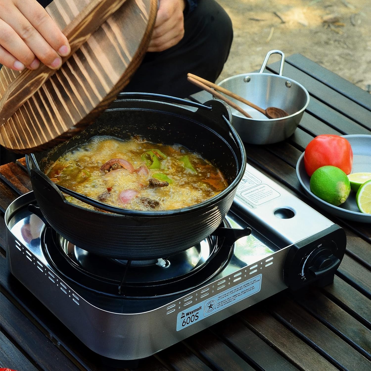 Portable Butane Stove Single Burner with Carrying Case J781993