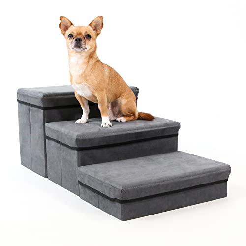2-Tier Adjustable Pet Steps for Small Medium Dogs V55913