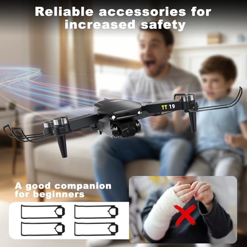 Orange Foldable Drone with Camera, Brushless Motor RC Quadcopter Y169