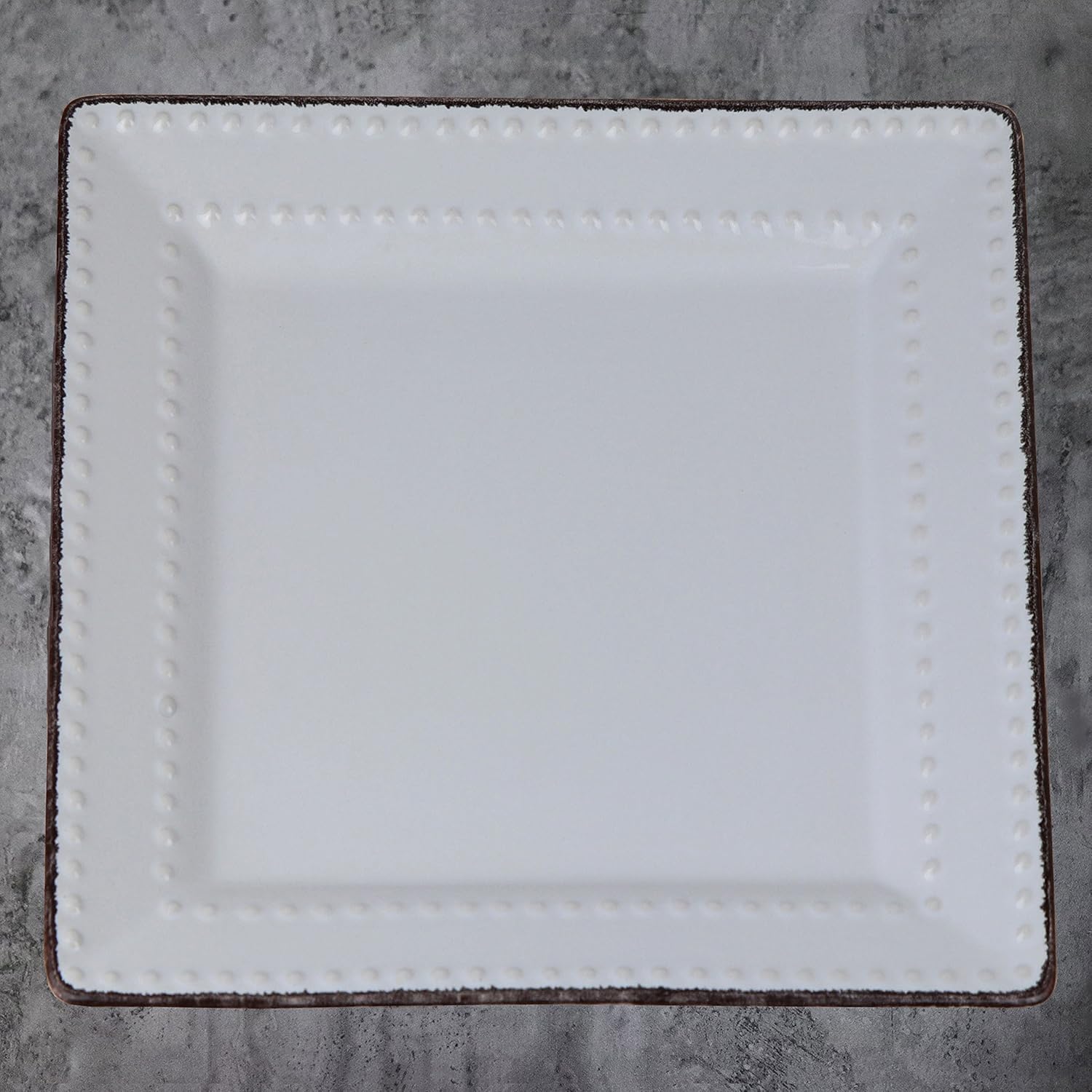 16 Piece White Stoneware Dinnerware Set A631959