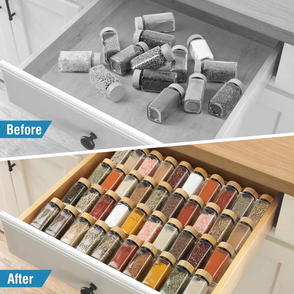 Acrylic 4 Tier Spice Drawer Organizer Rack M559858