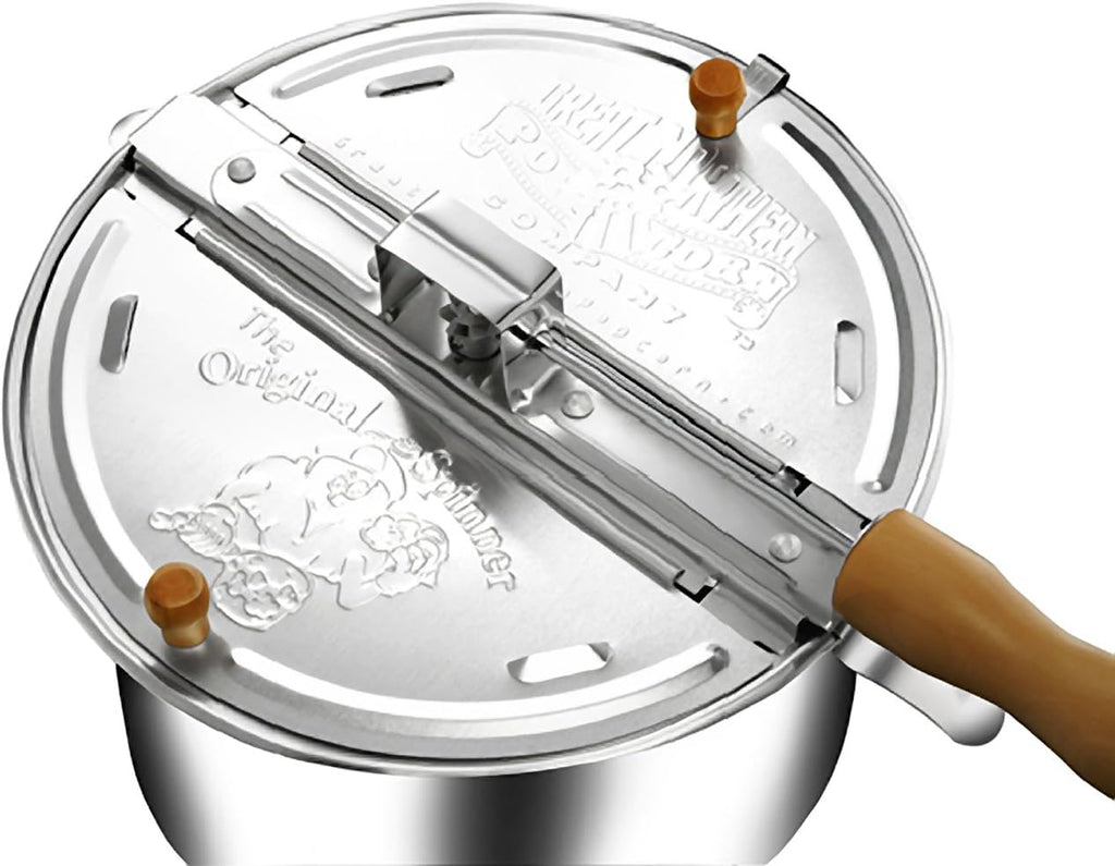 6-Quart Aluminum Popcorn Popper with Hand Crank U874