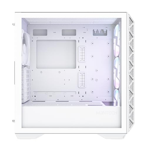 Black E-ATX Mid Tower Case with Tempered Glass Side Panel L721562