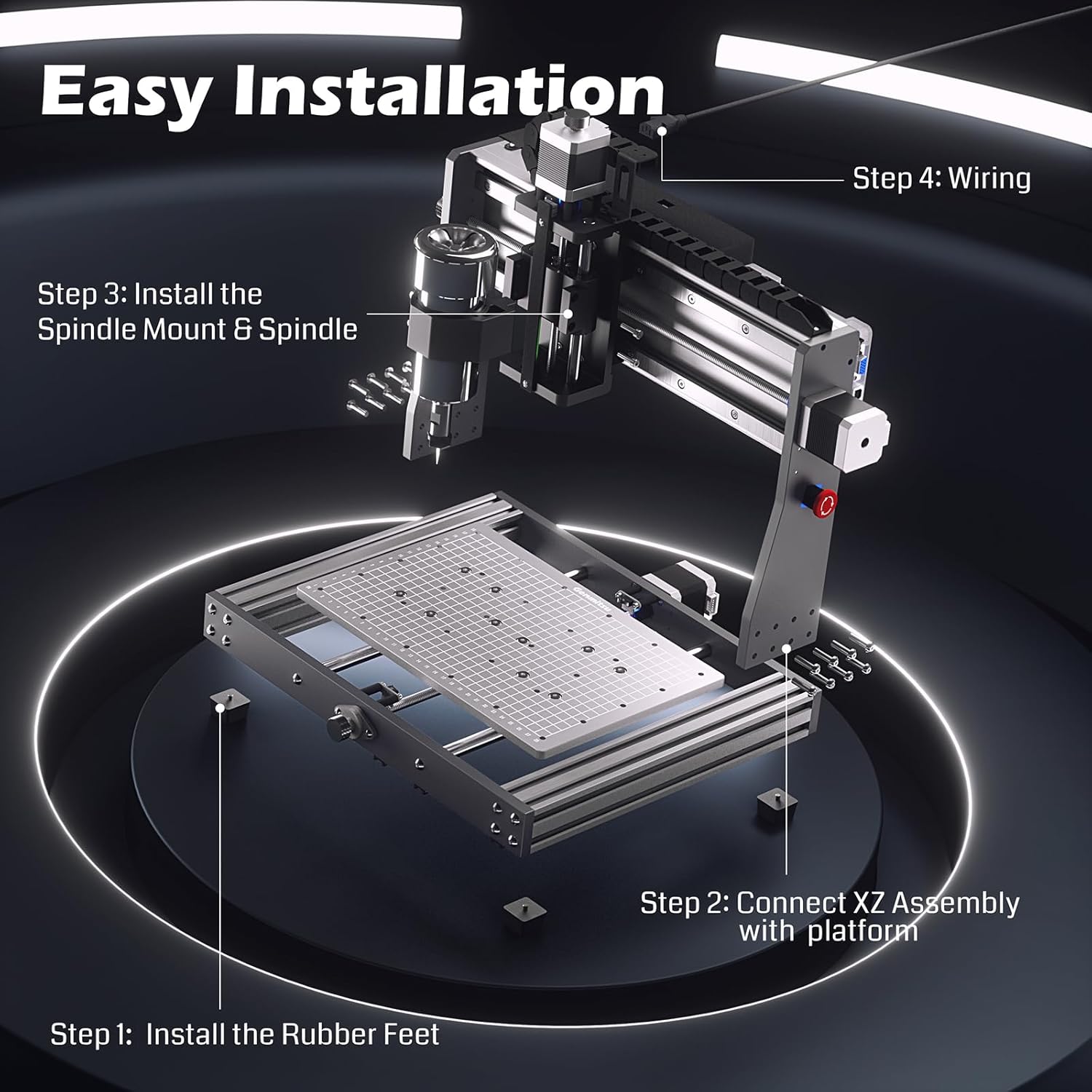 CNC Machine with Spindle Holder W510806