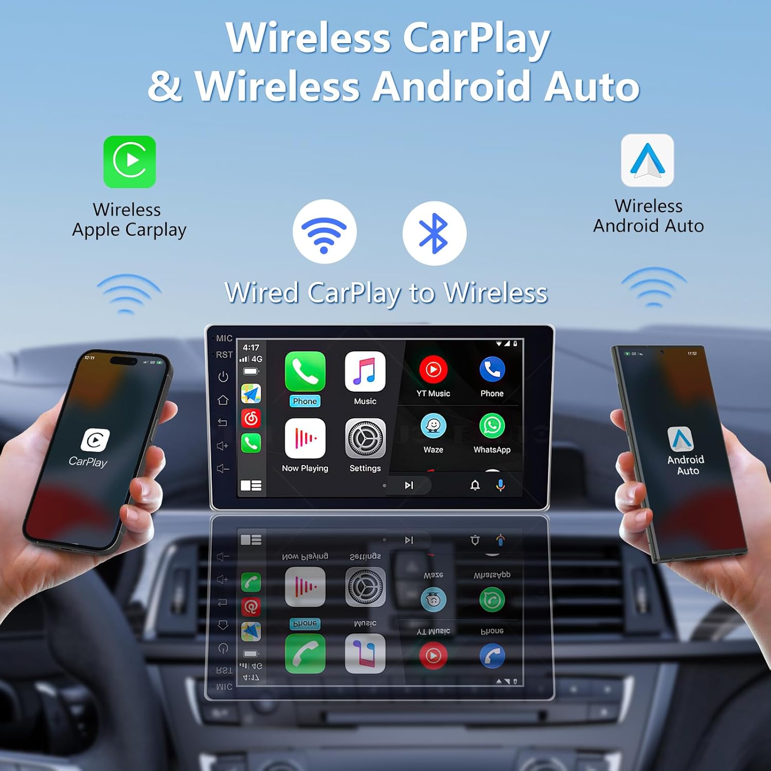 Wireless Carplay Adaptor Android Auto Dongle S2144