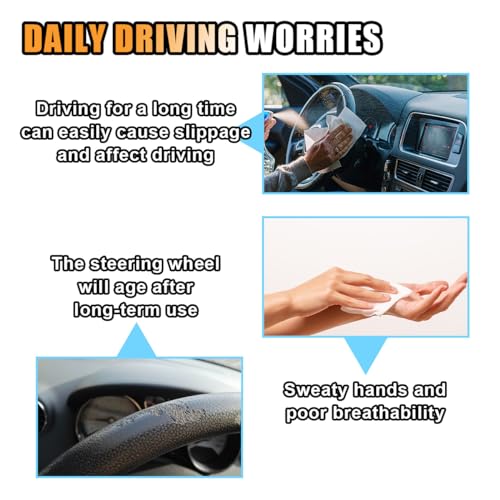 Universal 15 Inch Microfiber Steering Wheel Cover M9044