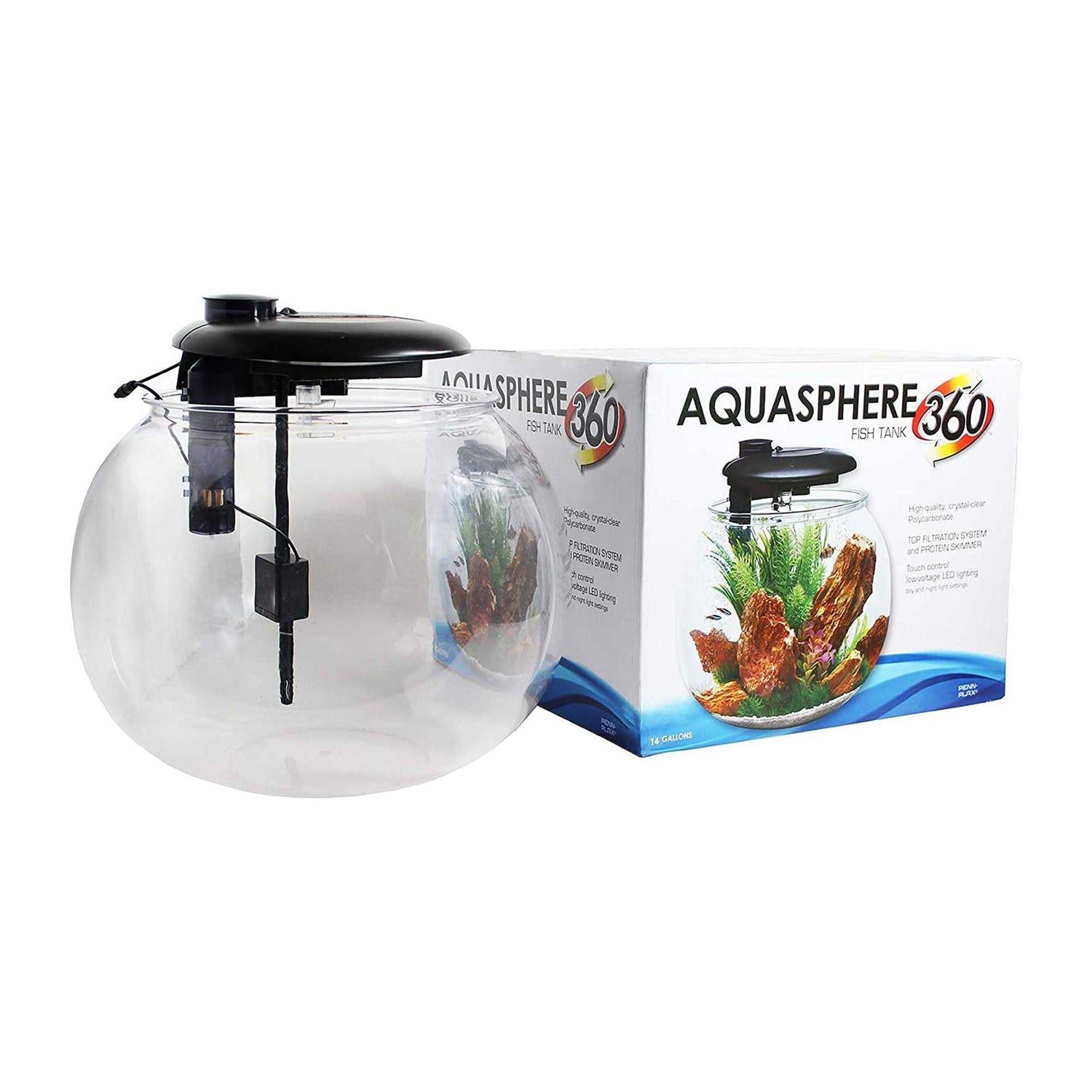 14 Gallon Polycarbonate Bowl-Shaped Aquarium V933