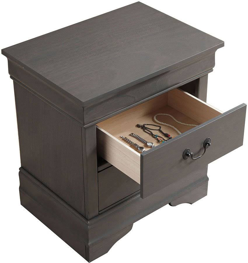 Gray Night Stand D887780