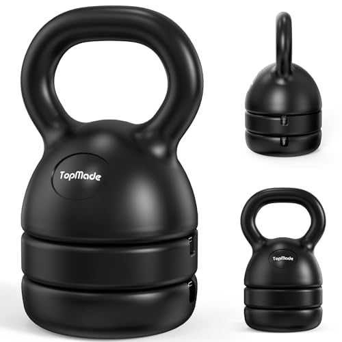 Adjustable Cast Iron Kettlebell Weights Set 5, 8, 9, 12lb B1766