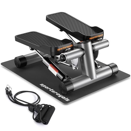 Mini Stepper with Resistance Band, Hydraulic Fitness Stepper Z5888