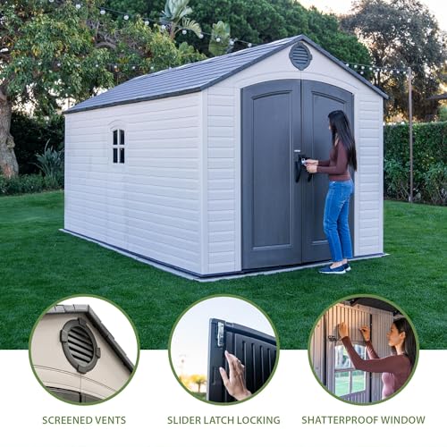 8 x 15 Foot Outdoor Storage Shed T91527