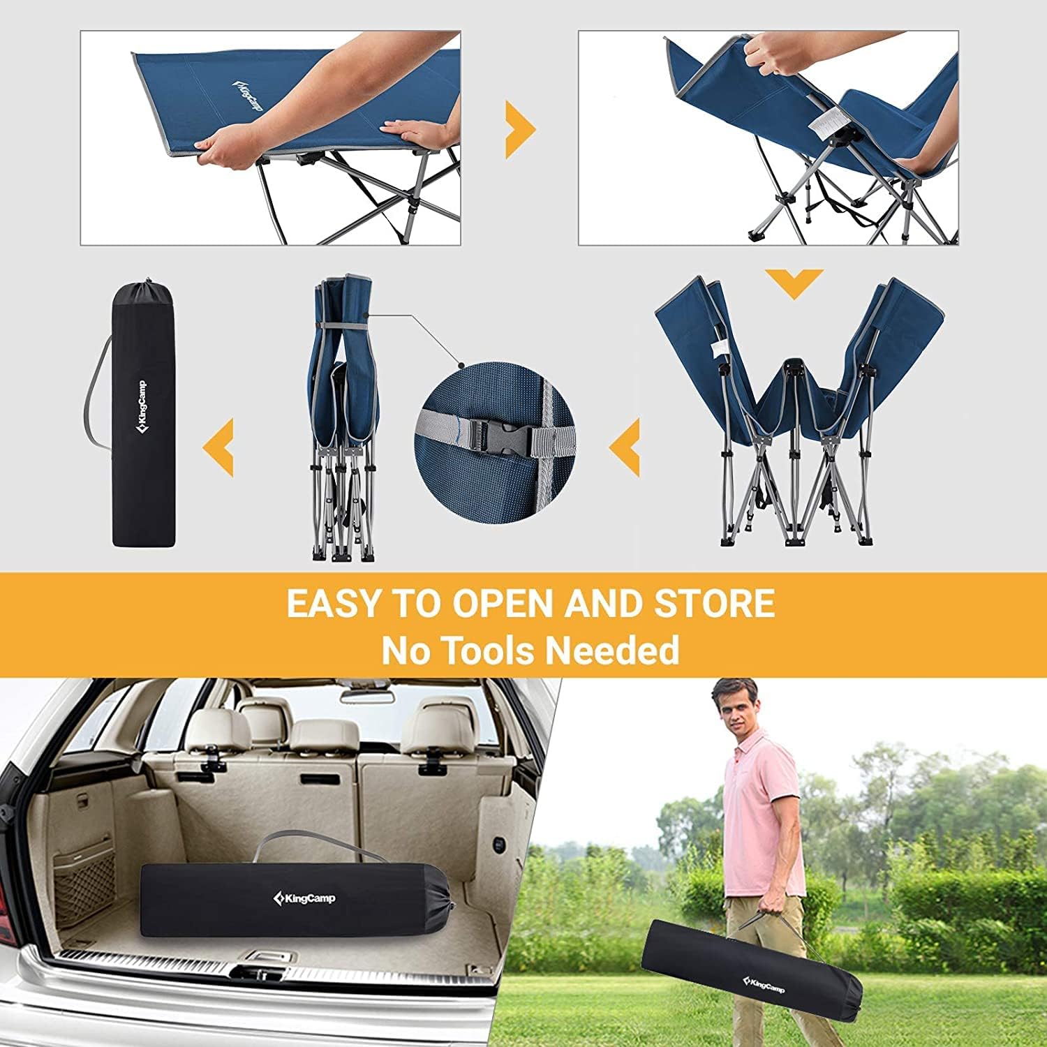 Heavy Duty Folding Camping Cot S4484